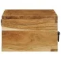 Mueble de TV de pared madera maciza de acacia 80x30x19 cm by , CD and DVD storage - Ref: Foro24-4017463, Price: 91,00 €, Disc...