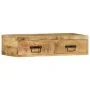 Mueble de TV de pared madera maciza de mango rugosa 80x30x19 cm by , CD and DVD storage - Ref: Foro24-4017461, Price: 105,45 ...