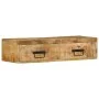 Mueble de TV de pared madera maciza de mango rugosa 80x30x19 cm by , CD and DVD storage - Ref: Foro24-4017461, Price: 105,45 ...