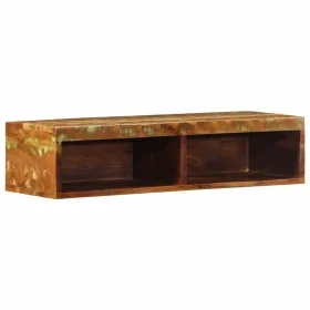 Mueble de TV de pared madera maciza reciclada 80x30x19 cm by , CD and DVD storage - Ref: Foro24-4017477, Price: 68,89 €, Disc...