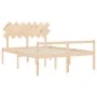 Bed for seniors with solid wood headboard 140x200cm by vidaXL, Beds and slatted bases - Ref: Foro24-3195546, Price: 147,18 €,...