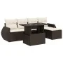 Set sofás de jardín 6 piezas y cojines ratán sintético marrón by , Garden sets - Ref: Foro24-3326624, Price: 435,04 €, Discou...