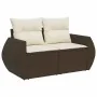 Set sofás de jardín 6 piezas y cojines ratán sintético marrón by , Garden sets - Ref: Foro24-3326624, Price: 435,04 €, Discou...