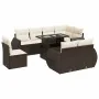 Set de sofás de jardín 9 pzas y cojines ratán sintético marrón von , Gartensets - Ref: Foro24-3326664, Preis: 746,51 €, Rabat...