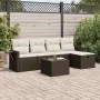 Set sofás de jardín 6 piezas y cojines ratán sintético marrón de , Conjuntos de jardín - Ref: Foro24-3325479, Precio: 380,91 ...