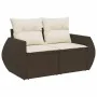 Set sofás de jardín 6 piezas y cojines ratán sintético marrón von , Gartensets - Ref: Foro24-3325589, Preis: 422,59 €, Rabatt: %