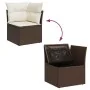 Set sofás de jardín 6 piezas y cojines ratán sintético marrón von , Gartensets - Ref: Foro24-3325589, Preis: 422,59 €, Rabatt: %
