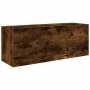 Mueble de pared baño madera ingeniería roble ahumado 80x25x30cm de , Tocadores de baño - Ref: Foro24-860080, Precio: 57,32 €,...