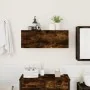 Mueble de pared baño madera ingeniería roble ahumado 80x25x30cm de , Tocadores de baño - Ref: Foro24-860080, Precio: 57,32 €,...