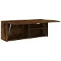 Mueble de pared baño madera ingeniería roble ahumado 80x25x30cm de , Tocadores de baño - Ref: Foro24-860080, Precio: 57,32 €,...