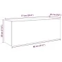 Mueble de pared baño madera ingeniería roble ahumado 80x25x30cm de , Tocadores de baño - Ref: Foro24-860080, Precio: 57,32 €,...