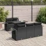 Set de sofás de jardín 6 piezas y cojines ratán sintético negro by , Garden sets - Ref: Foro24-3326406, Price: 552,98 €, Disc...