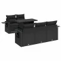 Set de sofás de jardín 6 piezas y cojines ratán sintético negro by , Garden sets - Ref: Foro24-3326406, Price: 552,98 €, Disc...