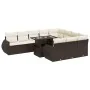 Set de sofás de jardín 11 pzas cojines ratán sintético marrón von , Gartensets - Ref: Foro24-3326714, Preis: 788,81 €, Rabatt: %