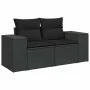 Set de sofás de jardín y cojines 8 piezas ratán sintético negro by , Garden sets - Ref: Foro24-3326756, Price: 587,19 €, Disc...