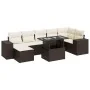 Set sofás de jardín 8 piezas y cojines ratán sintético marrón by , Garden sets - Ref: Foro24-3326844, Price: 564,28 €, Discou...