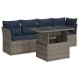 Set sofás jardín y cojines 5 pzas ratán sintético acacia gris by , Garden sets - Ref: Foro24-3326092, Price: 410,29 €, Discou...