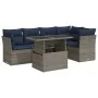 Set sofás jardín y cojines 6 pzas ratán sintético acacia gris von , Gartensets - Ref: Foro24-3326162, Preis: 497,77 €, Rabatt: %