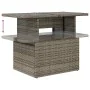 Set sofás jardín y cojines 11 pzas ratán sintético acacia gris by , Garden sets - Ref: Foro24-3326232, Price: 829,38 €, Disco...