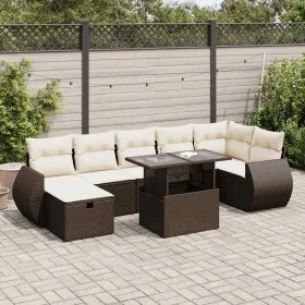 Set sofás de jardín 8 piezas y cojines ratán sintético marrón von , Gartensets - Ref: Foro24-3327913, Preis: 564,73 €, Rabatt: %