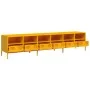 Mueble TV acero laminado en frío amarillo mostaza 202x39x43,5cm by , TV Furniture - Ref: Foro24-3307158, Price: 216,83 €, Dis...