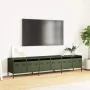 Mueble TV acero laminado en frío verde oliva 202x39x43,5 cm by , TV Furniture - Ref: Foro24-3307153, Price: 209,73 €, Discoun...