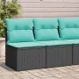 Set sofás jardín y cojines 2 pzas ratán sintético acacia negro von , Gartensets - Ref: Foro24-3325233, Preis: 157,43 €, Rabat...