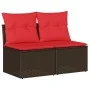 Set sofás jardín y cojines 2 pzas ratán sintético acacia marrón von , Gartensets - Ref: Foro24-3325250, Preis: 148,75 €, Raba...