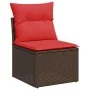 Set sofás jardín y cojines 2 pzas ratán sintético acacia marrón von , Gartensets - Ref: Foro24-3325250, Preis: 148,75 €, Raba...
