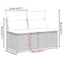 Set sofás jardín y cojines 2 pzas ratán sintético acacia marrón von , Gartensets - Ref: Foro24-3325250, Preis: 148,75 €, Raba...