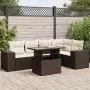 Set sofás de jardín 6 piezas y cojines ratán sintético marrón by , Garden sets - Ref: Foro24-3326804, Price: 474,66 €, Discou...