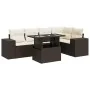 Set sofás de jardín 6 piezas y cojines ratán sintético marrón by , Garden sets - Ref: Foro24-3326804, Price: 474,66 €, Discou...