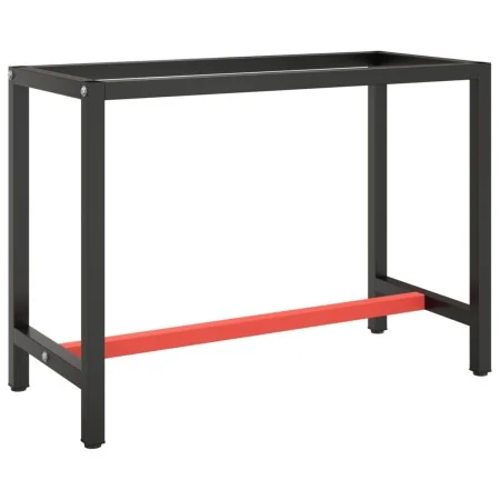 Estructura banco de trabajo metal negro y rojo mate 110x50x79cm von , Tischbeine - Ref: Foro24-151450, Preis: 74,89 €, Rabatt: %