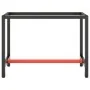 Estructura banco de trabajo metal negro y rojo mate 110x50x79cm von , Tischbeine - Ref: Foro24-151450, Preis: 74,89 €, Rabatt: %