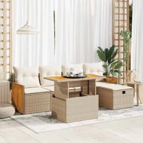 Juego de sofás jardín con cojines 6 pzas ratán sintético beige von , Gartensets - Ref: Foro24-3328150, Preis: 474,77 €, Rabat...