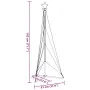 LED para árbol de Navidad 363 LEDs blanco cálido 182 cm by , Christmas trees - Ref: Foro24-3307643, Price: 27,96 €, Discount: %