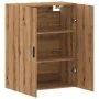 Armario de pared madera ingeniería marrón roble 69,5x34x90 cm de , Aparadores - Ref: Foro24-857293, Precio: 85,79 €, Descuent...