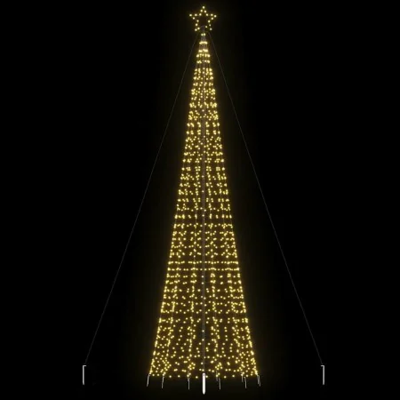 Árbol de Navidad LED con estacas 1534 LEDs blanco cálido 500 cm by , Christmas trees - Ref: Foro24-4016404, Price: 121,44 €, ...
