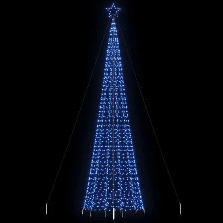 Árbol de Navidad LED con estacas 1534 LEDs azul 500 cm by , Christmas trees - Ref: Foro24-4016406, Price: 121,17 €, Discount: %