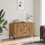 Aparador de madera de ingeniería roble artisan 100x36x60 cm by , Sideboards - Ref: Foro24-856905, Price: 101,48 €, Discount: %