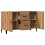 Aparador de madera de ingeniería roble artisan 100x36x60 cm by , Sideboards - Ref: Foro24-856905, Price: 101,48 €, Discount: %