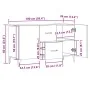 Aparador de madera de ingeniería roble artisan 100x36x60 cm by , Sideboards - Ref: Foro24-856905, Price: 101,48 €, Discount: %