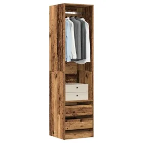 Armario de madera de ingeniería roble envejecido 50x50x200 cm by , Wardrobes - Ref: Foro24-3318628, Price: 141,46 €, Discount: %