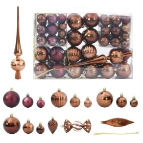 Bolas de Navidad 98 unidades marrón Ø3/4/6 cm by , Festive decorations - Ref: Foro24-4100014, Price: 18,97 €, Discount: %
