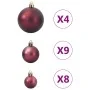Bolas de Navidad 98 unidades marrón Ø3/4/6 cm by , Festive decorations - Ref: Foro24-4100014, Price: 18,97 €, Discount: %