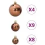 Bolas de Navidad 98 unidades marrón Ø3/4/6 cm by , Festive decorations - Ref: Foro24-4100014, Price: 18,97 €, Discount: %