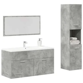 Set muebles de baño 2 piezas madera contrachapada gris hormigón von , Badezimmermöbel - Ref: Foro24-3324869, Preis: 125,02 €,...