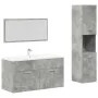 Set muebles de baño 2 piezas madera contrachapada gris hormigón von , Badezimmermöbel - Ref: Foro24-3324869, Preis: 124,99 €,...