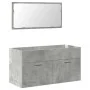 Set muebles de baño 2 piezas madera contrachapada gris hormigón von , Badezimmermöbel - Ref: Foro24-3324869, Preis: 124,99 €,...