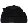 Juego de toallas 6 piezas 100% algodón negro 360 gsm by , Toallas de baño y manoplas - Ref: Foro24-137090, Price: 43,18 €, Di...